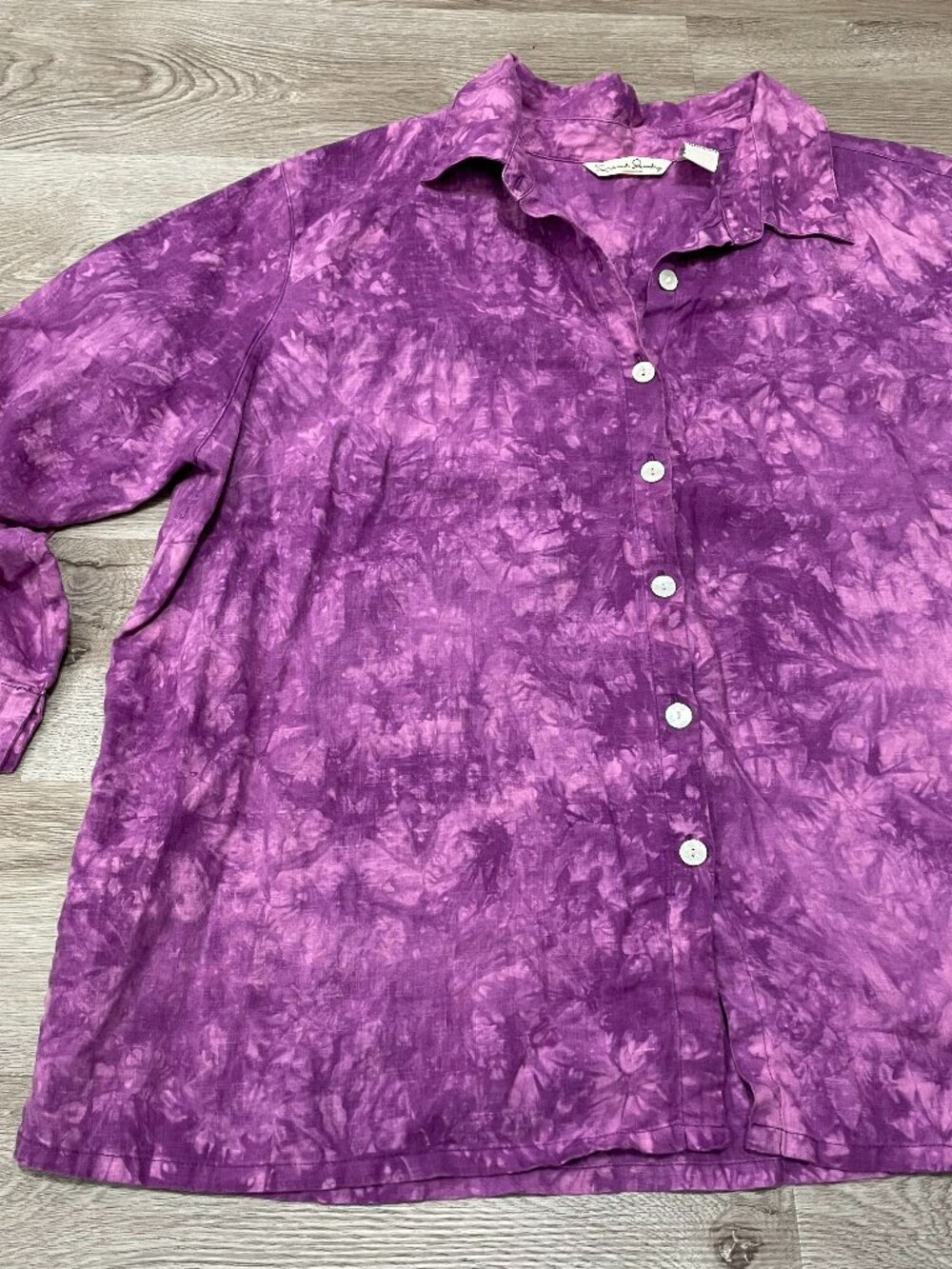 Linen Purple Blouse